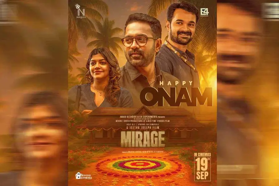 'ദൃശ്യം 3'ക്ക് മുമ്പ് ആസിഫും അപര്ണയും ഒന്നിക്കുന്ന 'മിറാഷ്', ജീത്തു ജോസഫ് ചിത്രം സെപ്റ്റംബര് 19ന്