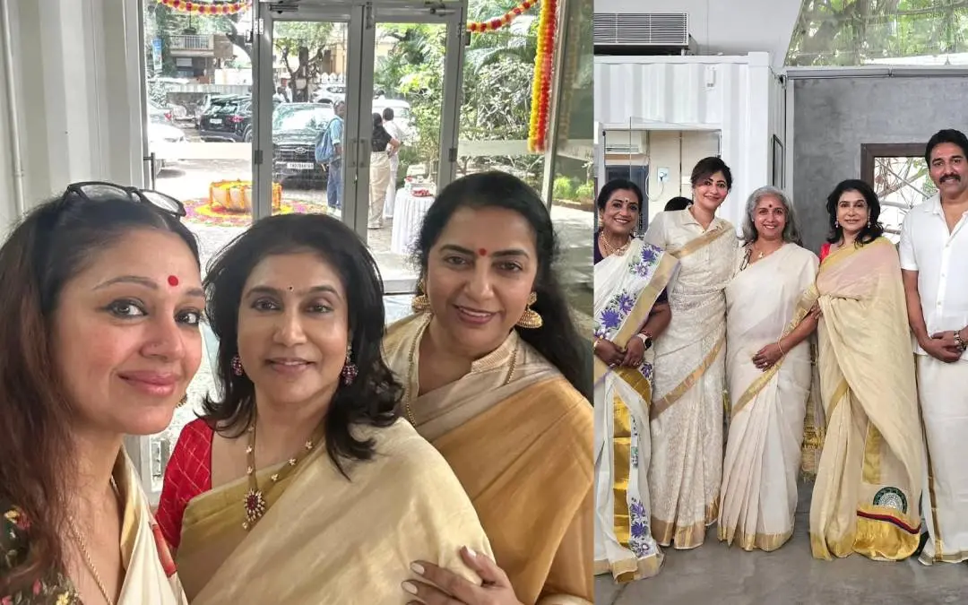 ശോഭന, ലിസി, സുഹാസിനി, പൂർണിമ, രേവതി, റഹ്മാൻ തുടങ്ങിയവർ ഓണാഘോഷ പരിപാടിയിൽ | Photo: Instagram