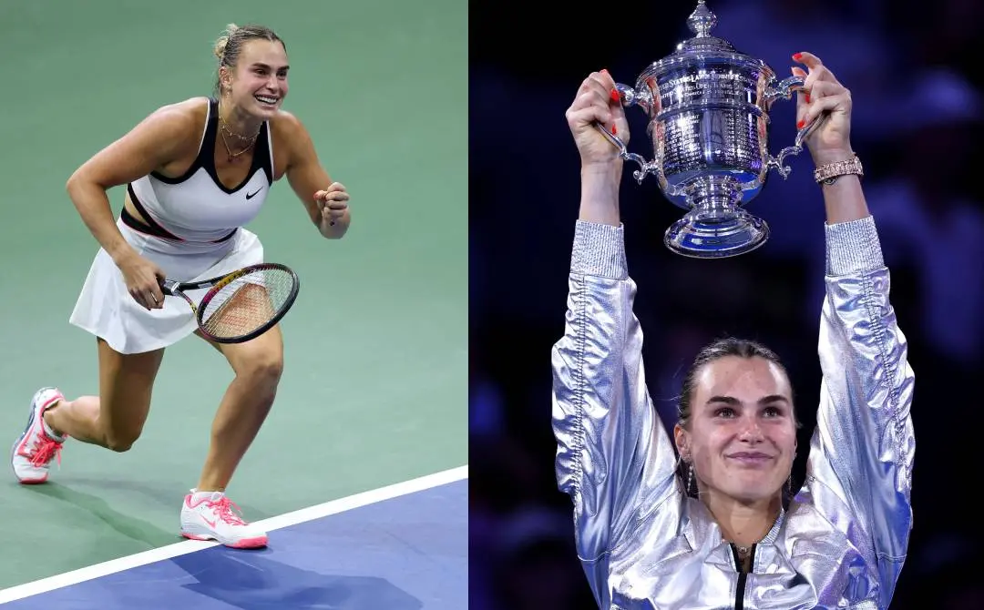 യുഎസ് ഓപ്പണ് കിരീടംനേടിയ ആര്യാന സബലേങ്ക | Photo: Getty Images via AFP