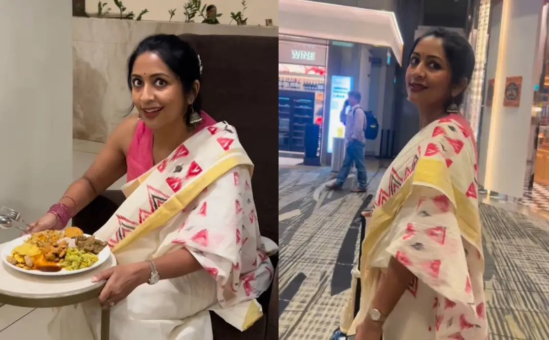 നവ്യാ നായർ പങ്കുവെച്ച വീഡിയോയിൽനിന്ന് | സ്ക്രീൻഗ്രാബ്