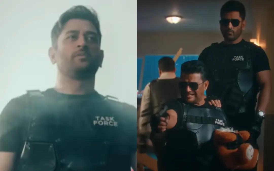 'ദി ചേസ്' ടീസറില്‍ ധോനിയും ആര്‍. മാധവനും | Photo: Screen grab/ YouTube: Lucifer Music