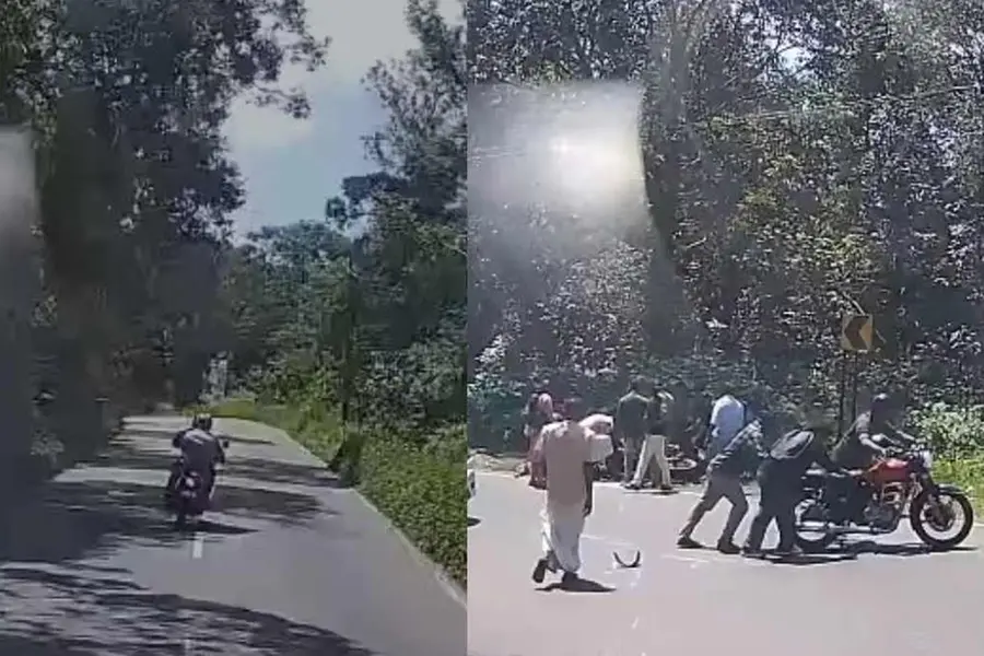 വളവിൽ ബെെക്ക് നിയന്ത്രണംവിട്ട് മറിഞ്ഞ് 19കാരന് ദാരുണാന്ത്യം; ഒപ്പമുണ്ടായിരുന്ന വിദ്യാർഥിക്ക് പരിക്ക്