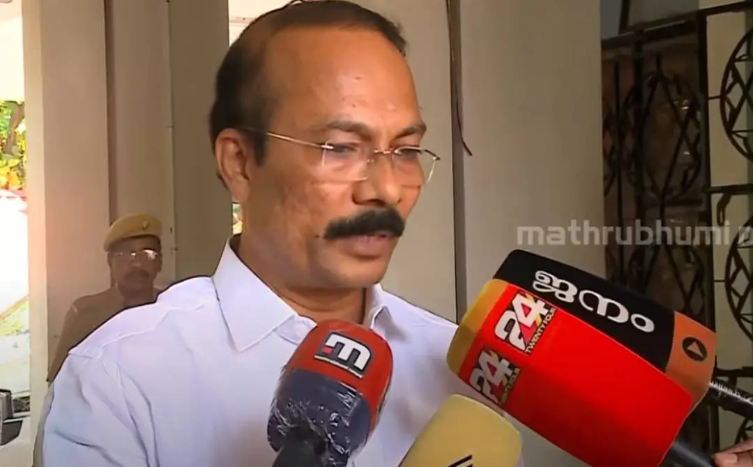 തിരുവിതാംകൂര് ദേവസ്വം ബോര്ഡ് പ്രസിഡന്റ് പി.എസ്. പ്രശാന്ത് മാധ്യമങ്ങളോട് സംസാരിക്കുന്നു | Screengrab: Mathrubhumi News