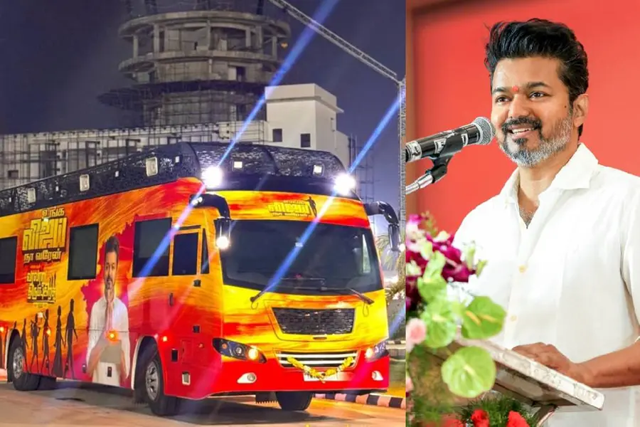'നിങ്ങളുടെ വിജയ് ഇതാ വരുന്നു'; സംസ്ഥാന പര്യടനത്തിനുള്ള കാരവാന്‍ റെഡി, ലോഗോയും പുറത്തിറക്കി