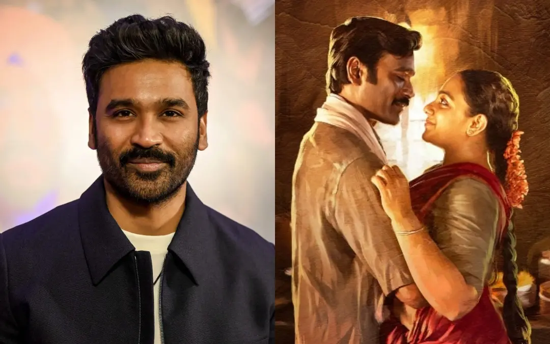 ധനുഷ്, ഇഡ്ഡലി കടൈ പോസ്റ്ററില്‍നിന്ന്‌ | Photo: AFP, Facebook/ Dhanush