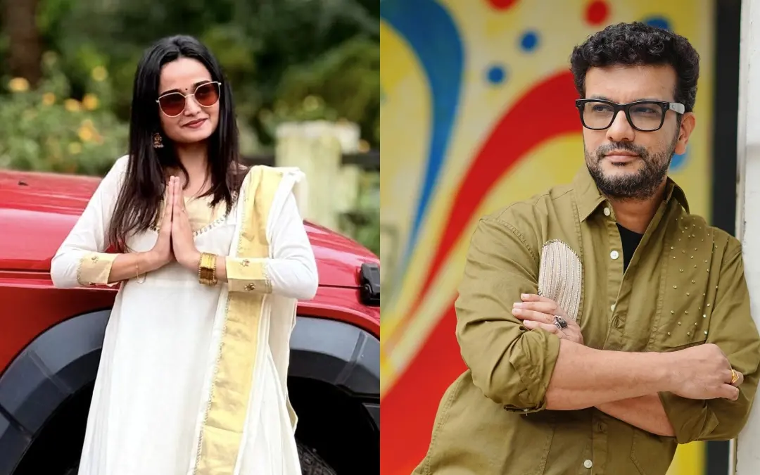 മീനാക്ഷി അനൂപ്, രമേഷ് പിഷാരടി | Photo: Facebook/ Meenakshi, Ramesh Pisharody