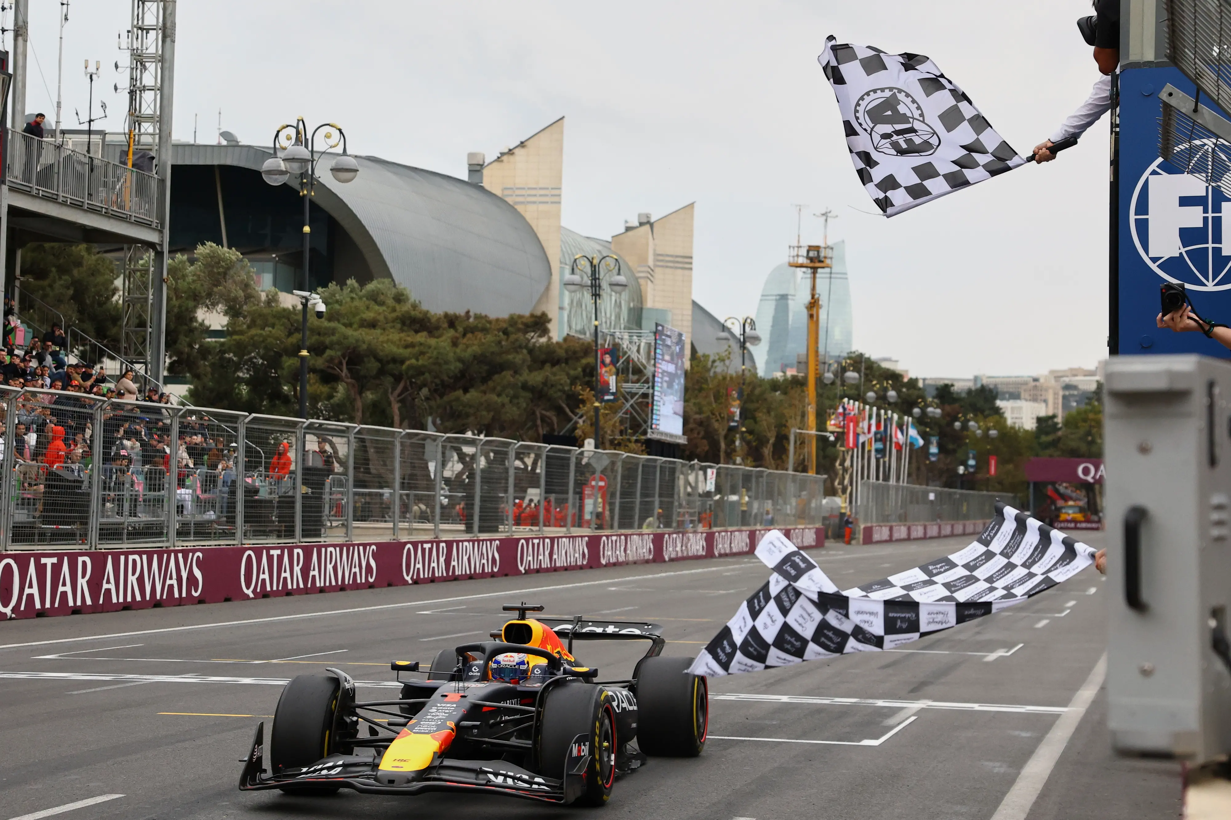 Red Bull driver Max Verstappen of the Netherlands wins the Azerbaijan Formula One Grand Prix in Baku, Azerbaijan | Photo: AP