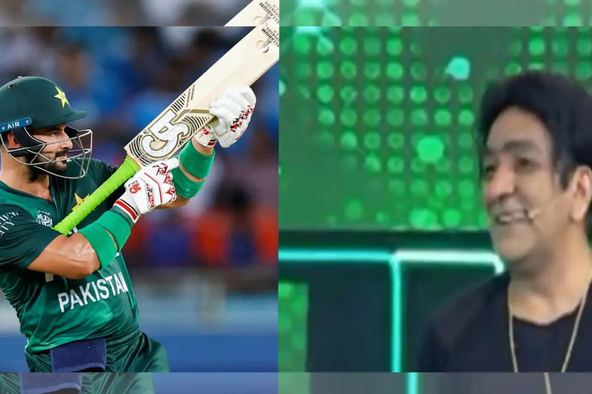 Pakistan's Sahibzada Farhan (right) celebrates his half century during the Asia Cup 2025 Super Four match between India and Pakistan, Screengrab from Pakistani television show. | Photos: PTI, X