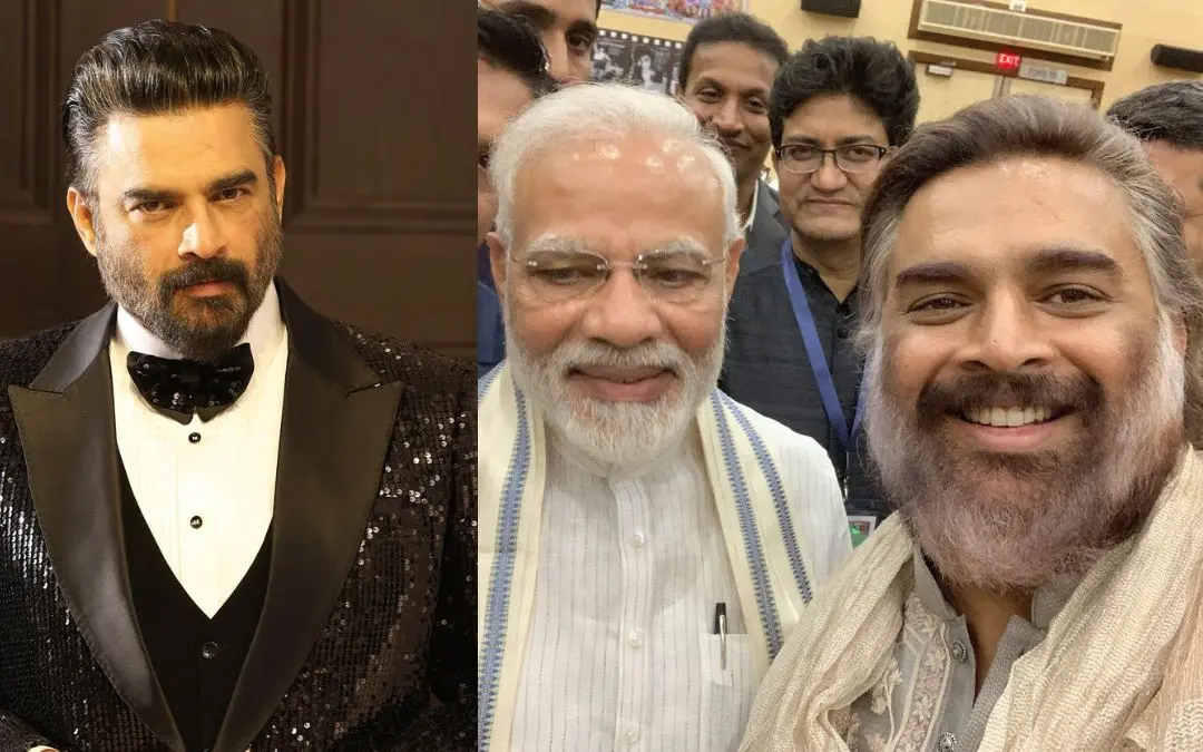 ആർ. മാധവൻ, പ്രധാനമന്ത്രി നരേന്ദ്ര മോദിക്കൊപ്പം മാധവൻ | ഫോട്ടോ: www.facebook.com/RMadhavans