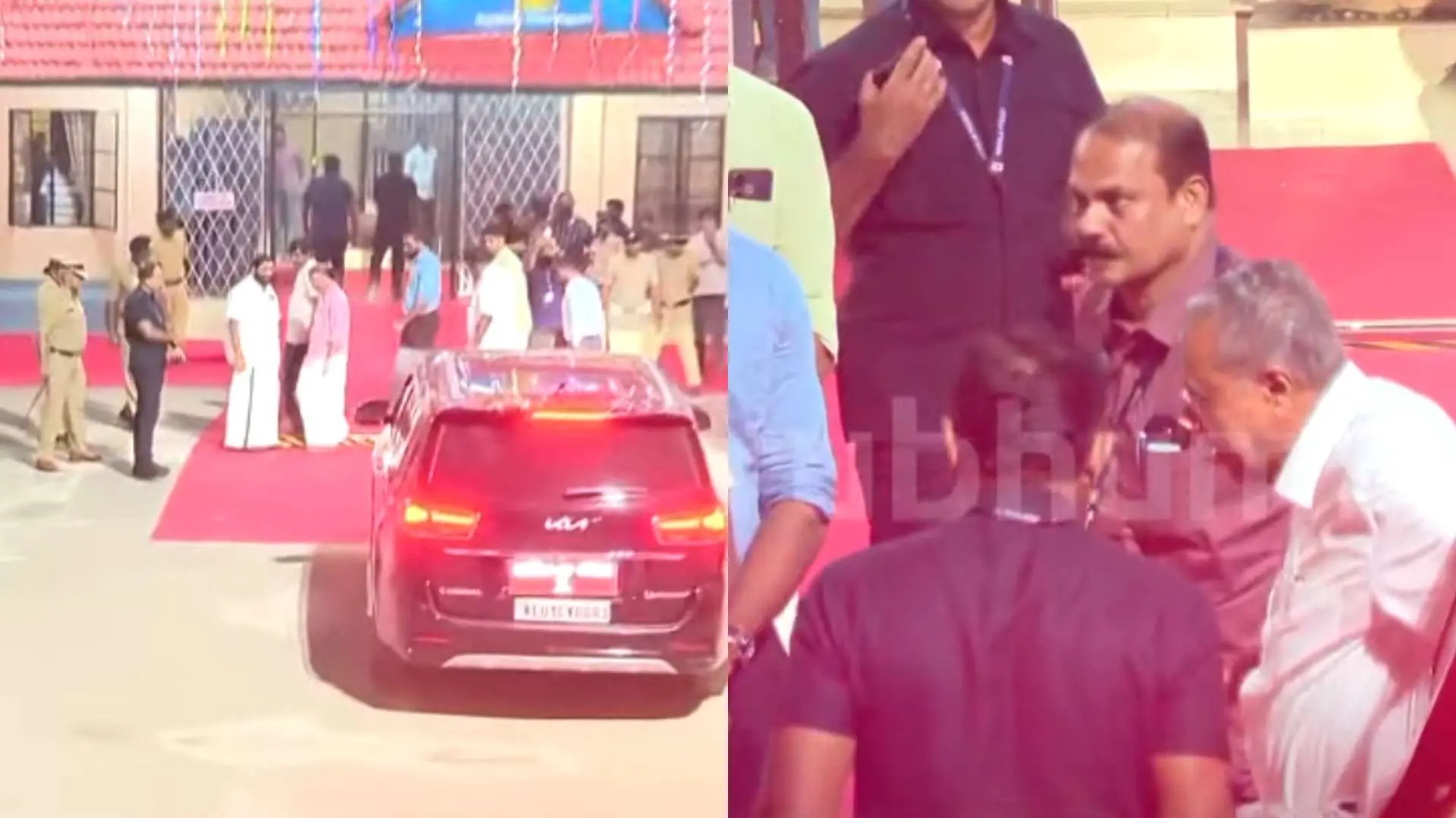 മുഖ്യമന്ത്രി പമ്പയിൽ | Photo: Screengrab/ Mathrubhumi News