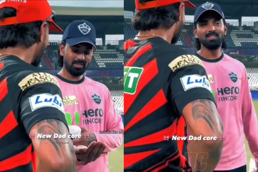 കുഞ്ഞ് എത്ര ചെറുതാണെന്നോ ? നിതീഷുമായി 'ഡാഡ് ഹുഡ്' സന്തോഷം പങ്കുവെച്ച് കെ.എൽ രാഹുൽ