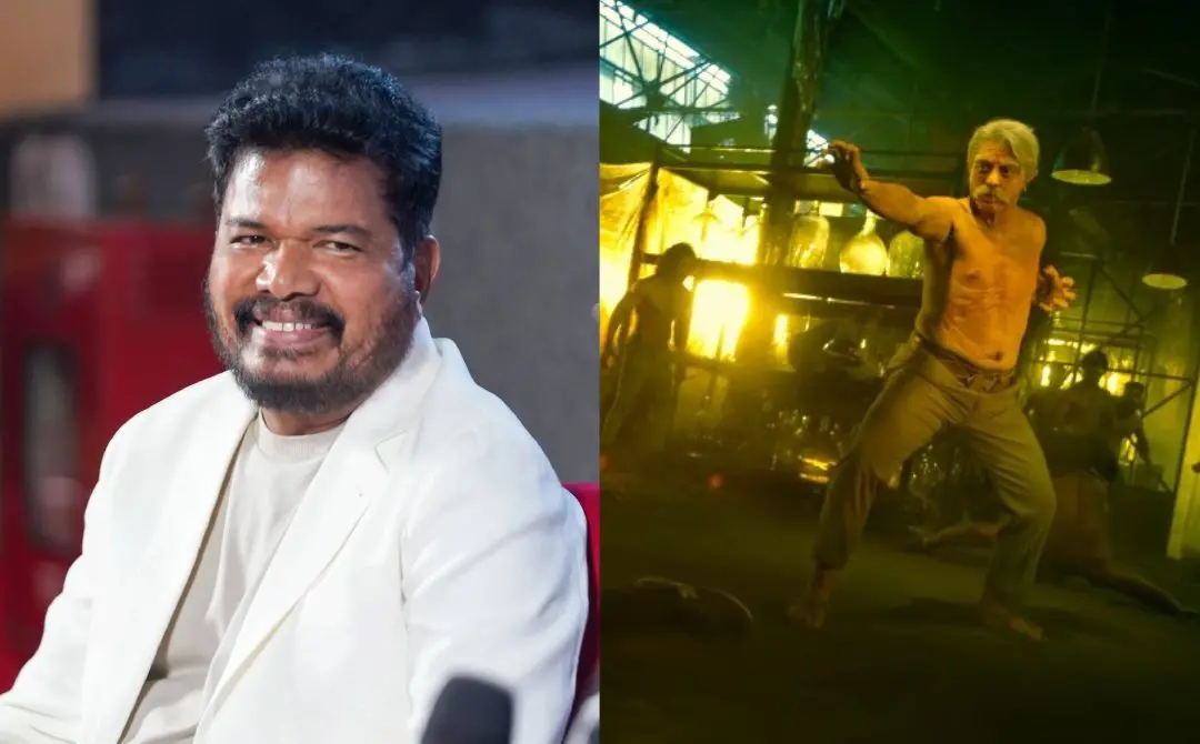 സംവിധായകൻ ഷങ്കർ, 'ഇന്ത്യൻ 2' സിനിമയിൽ കമൽഹാസൻ | ഫോട്ടോ: www.facebook.com/LycaProductions, സ്ക്രീൻഗ്രാബ്