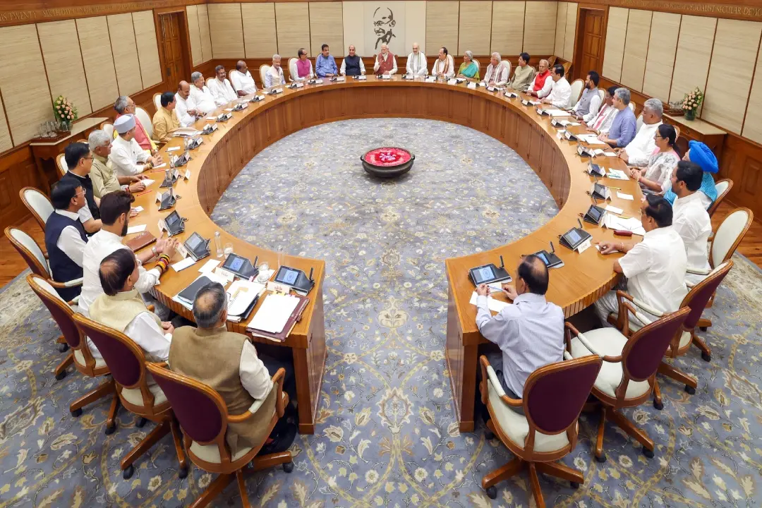 മൂന്നാം മോദി മന്ത്രിസഭയുടെ ആദ്യയോഗം | Photo:Asian News International