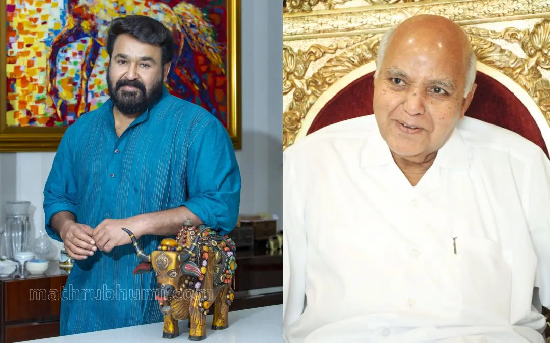 മോഹൻലാൽ, രാമോജി റാവു | ഫോട്ടോ: ബി.മുരളികൃഷ്ണൻ, കെ.കെ. സന്തോഷ് \ മാതൃഭൂമി