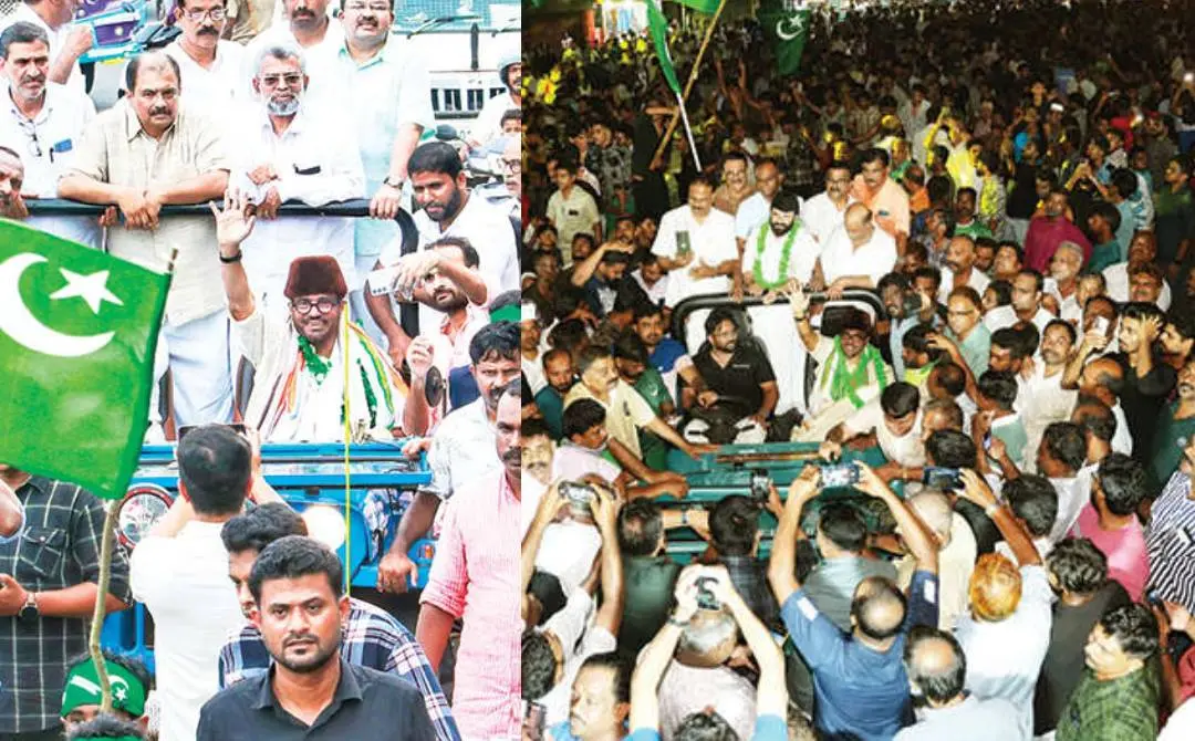 പൊന്നാനി ലോക്സഭാ മണ്ഡലത്തില് വിജയിച്ച യു.ഡി.എഫ്. സ്ഥാനാര്ഥി എം.പി. അബ്ദുസ്സമദ് സമദാനി തിരൂരിലും കോട്ടയ്ക്കലിലും നടത്തിയ റോഡ് ഷോ