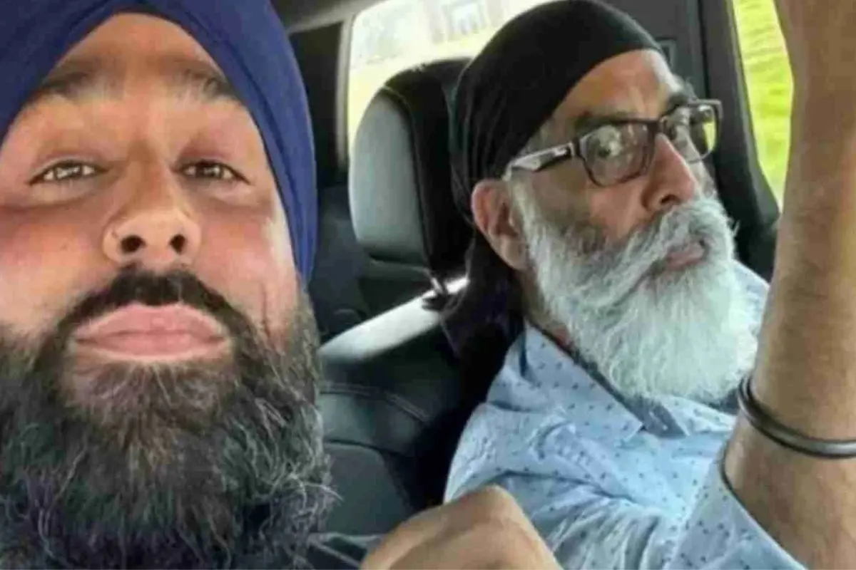 Inderjit Singh Gosal (Left) with Gurpatwant Singh Pannun. Photo: X