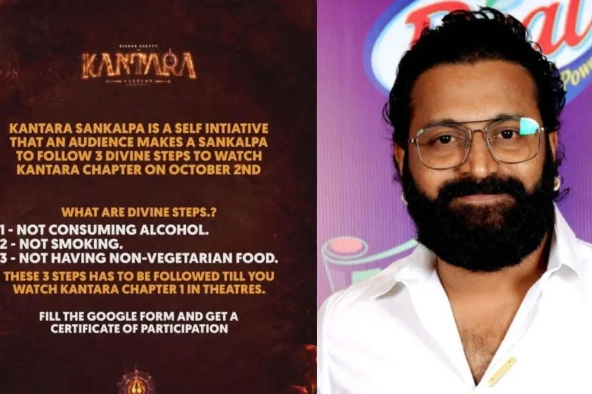 Poster circulating in the name of 'Kantara', Rishab Shetty | Photo: X/ Comrade Pattisaar, ANI