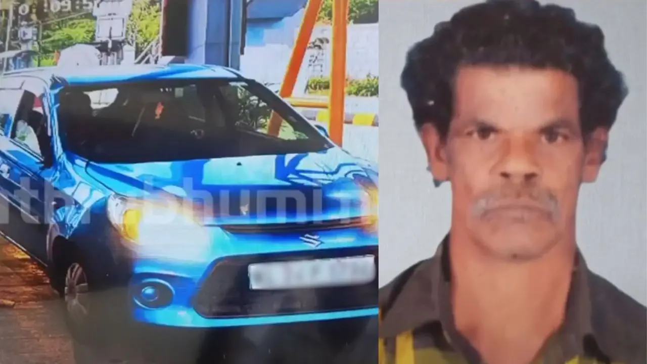 സിഐ അനില്കുമാര് ഓടിച്ചിരുന്ന കാര്, അപകടത്തില് മരിച്ച രാജന് (Image: mbtv screengrab)