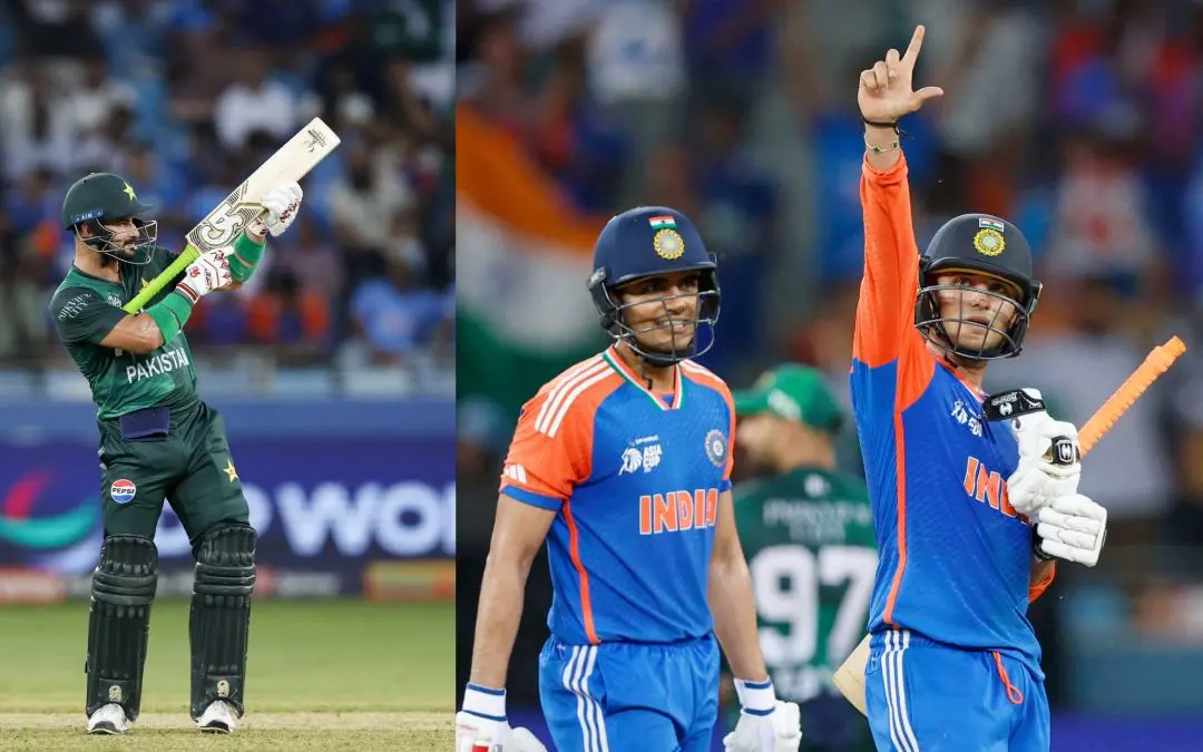ഫർഹാൻ , അഭിഷേക് ശർമയും ശുഭ്മാൻ ഗില്ലും | Creimas/Asian Cricket Council