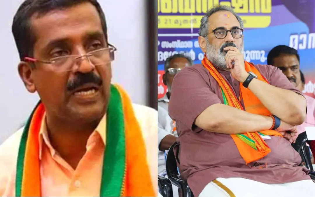കെ അനിൽകുമാർ (special arrangement), രാജീവ് ചന്ദ്രശേഖർ(Mathrubhumi)
