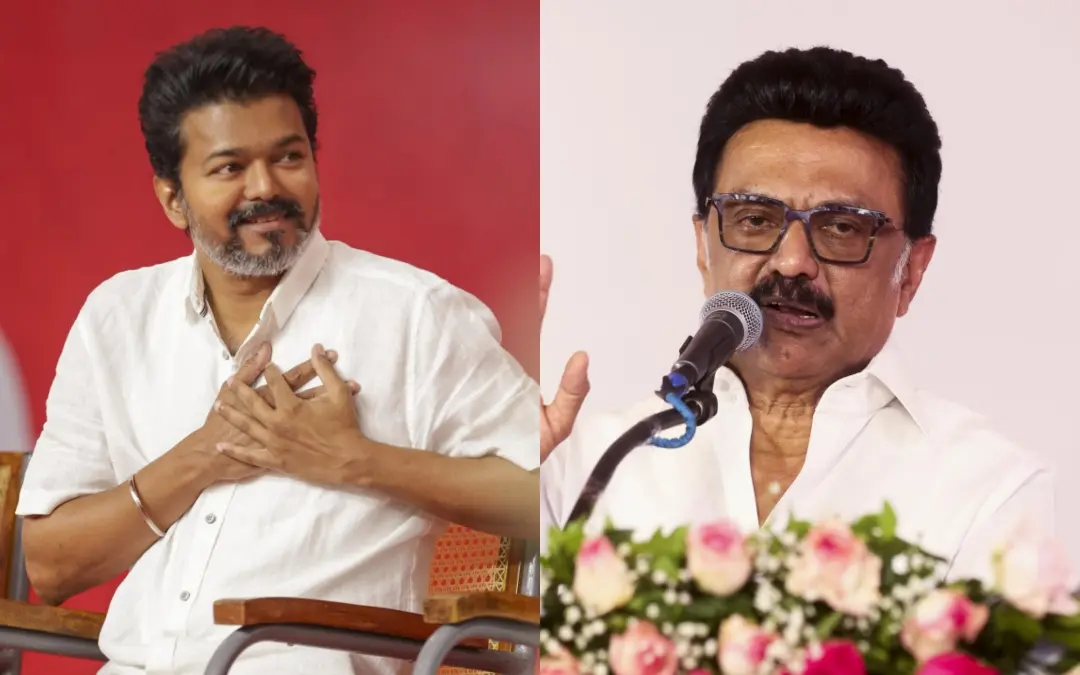 വിജയ്, എം.കെ. സ്റ്റാലിന് | ഫോട്ടോ: പിടിഐ