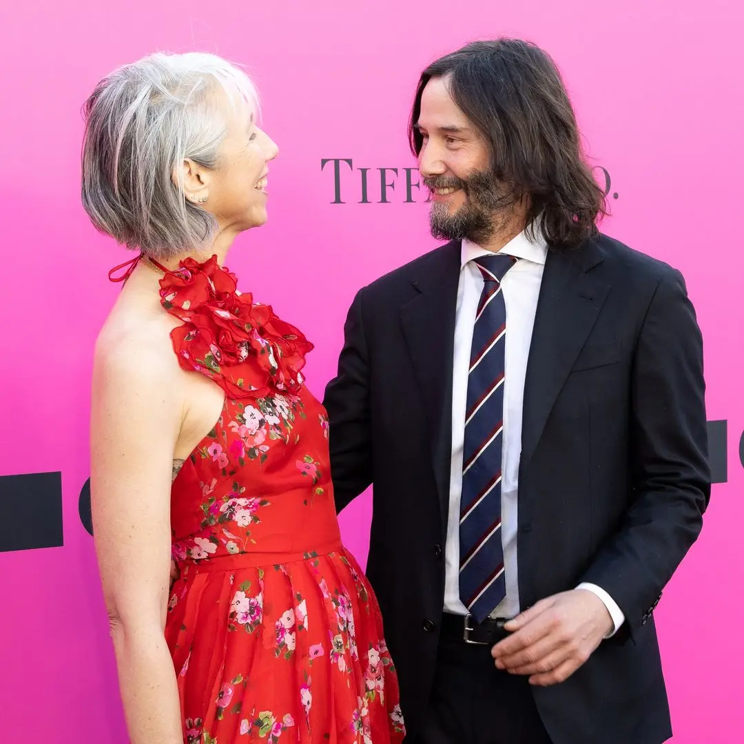 Artist Alexandra Grant and actor Keanu Reeves