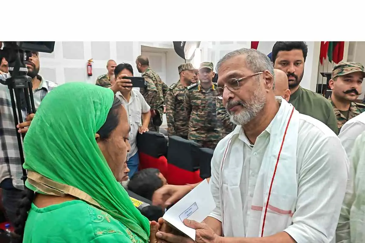 രജൗറിയില്‍ നടന്ന ചടങ്ങില്‍നിന്ന്. Photo - PTI