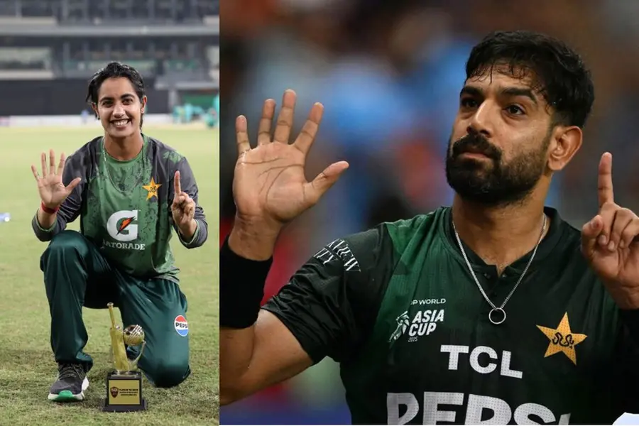 ഹാരിസ് റൗഫിന് പിന്നാലെ ‘വിവാദ’ ആംഗ്യവുമായി പാക് വനിതാ താരവും, സംഭവം ദക്ഷിണാഫ്രിക്കക്കെതിരായ മത്സരശേഷം