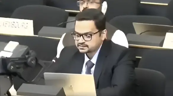 ക്ഷിതിജ് ത്യാഗി | Image courtesy: https://x.com/IndiaWarZone/status/1970540689617494144