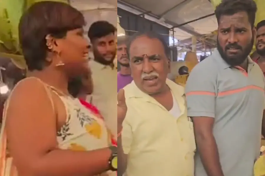'മാന്യമായി വസ്ത്രം ധരിക്കണം'; സ്ലീവ്ലെസ് വേഷത്തില് പൂ മാര്ക്കറ്റിലെത്തിയ യുവതിക്കെതിരെ സദാചാര ആക്രമണം, ചോദ്യം ചെയ്ത് യുവതി | വീഡിയോ