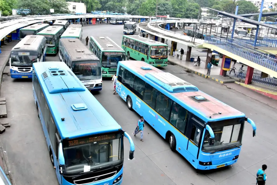 BMTC and KSRTC buses