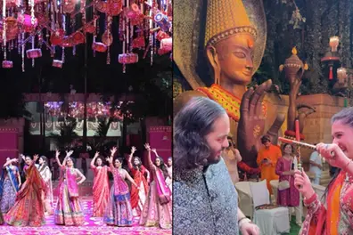 Inside the Ambanis' lavish Navratri celebration: Dandiya, aarti & designer lehengas | WATCH