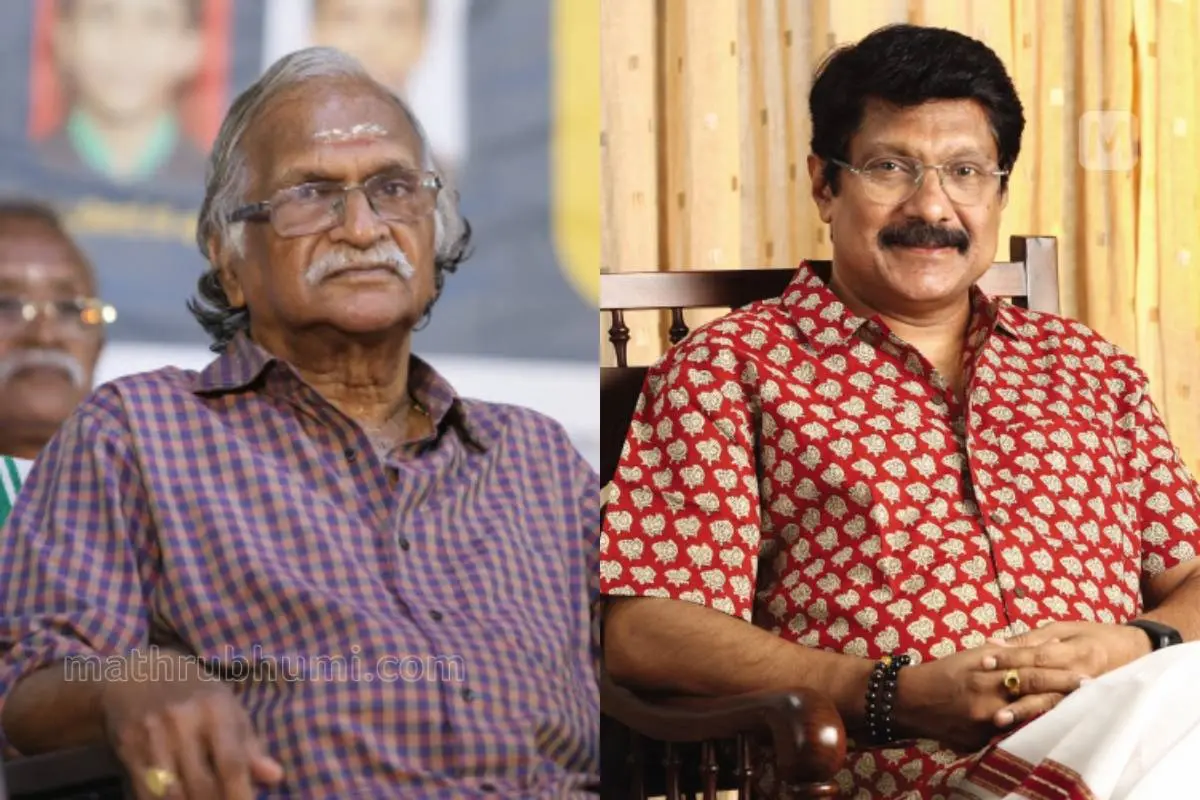 ശ്രീകുമാരൻ തമ്പി, ജി. വേണുഗോപാല്‍ | ഫോട്ടോ: മാതൃഭൂമി
