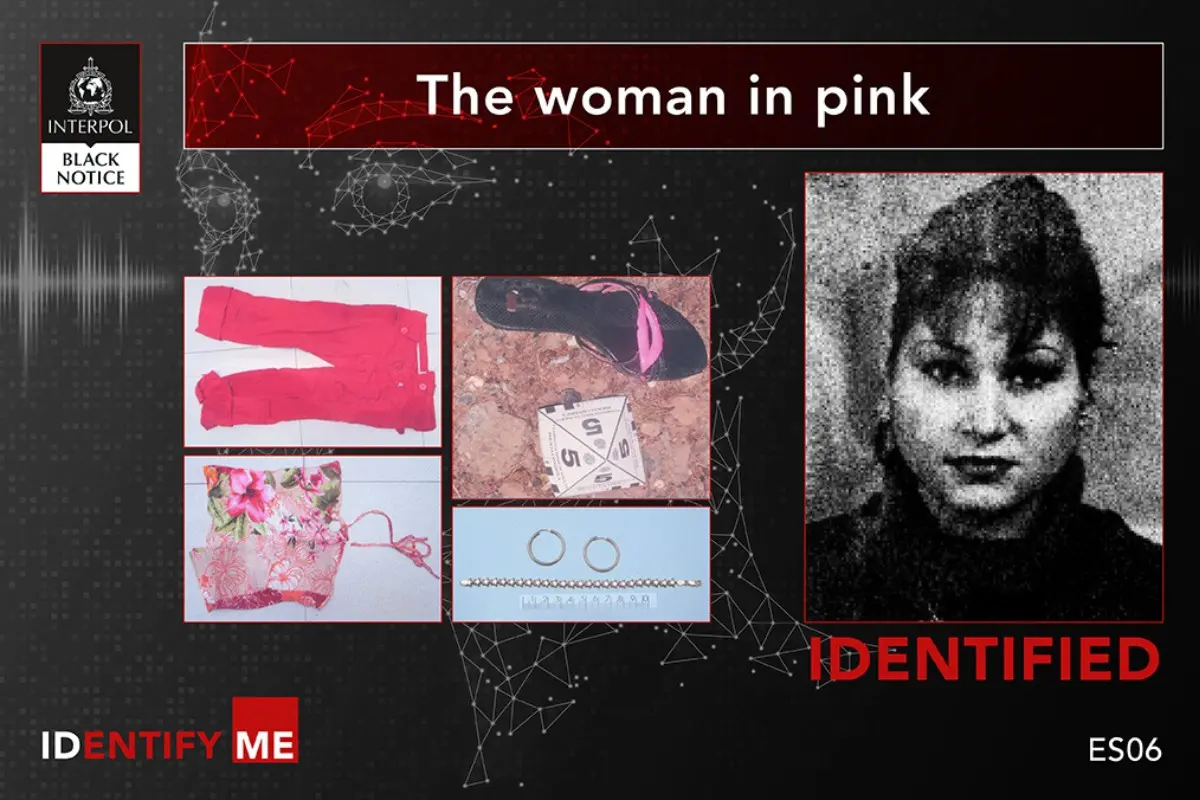 Interpol's 'Identify Me' campaign helped identify the Russian national known as the 'The Woman in Pink' | Photo: Interpol
