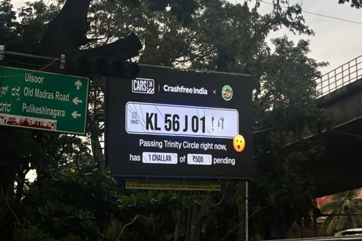 One of the AI billboards placed in Bengaluru | Photo: @vikramchopra on X