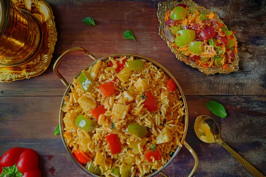 potato capsicum rice