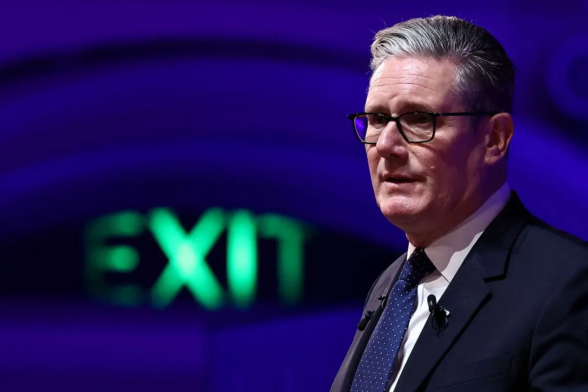 Britain's Prime Minister Keir Starmer delivers a speech during the 2025 Global Progress Action Summit in central London on September 26 (Photo: AFP)