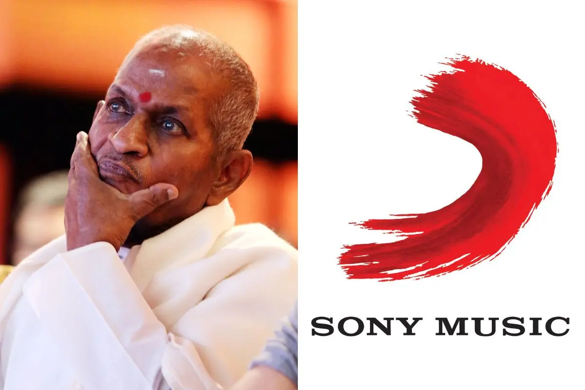 Music composer Ilaiyaraaja, Sony Music logo | Photo: Ramesh V/ Mathrubhumi, Sony Music website