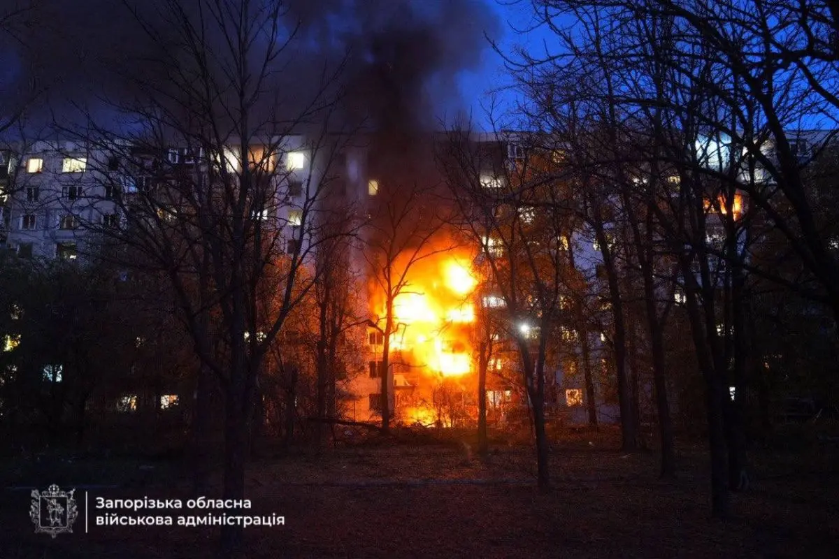 Russia launched another massive air attack on Ukrainian cities | Photo: @andrii_sybiha on X