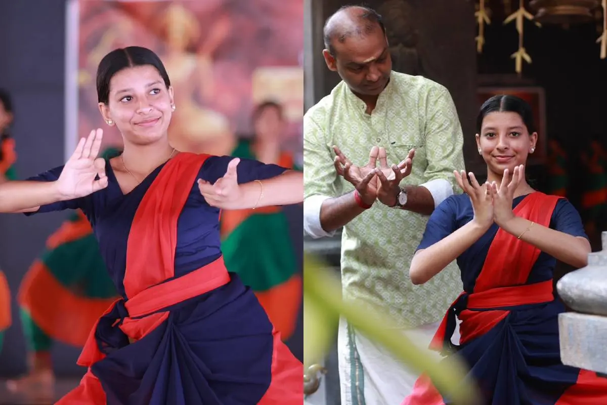 സാബ്രി/ സാബ്രി അധ്യാപകനായ കലാമണ്ഡലം അനില്കുമാറിനൊപ്പം പരിശീലനത്തില് | Photo: facebook/praveesh shoranur