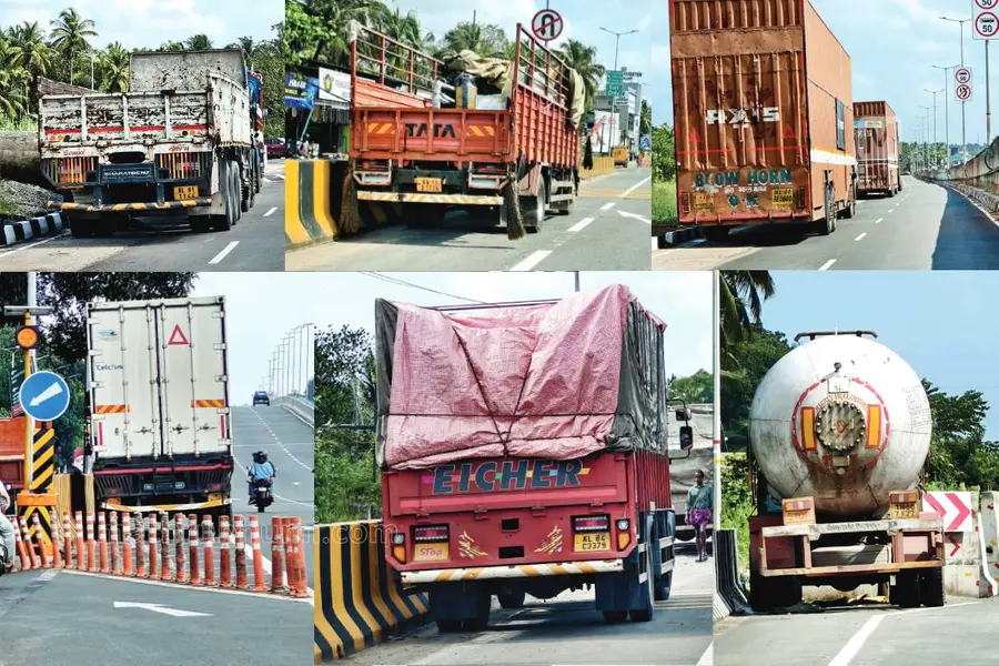 Illegally parked lorries on NH 66 stretch raise safety concerns in Kozhikode
