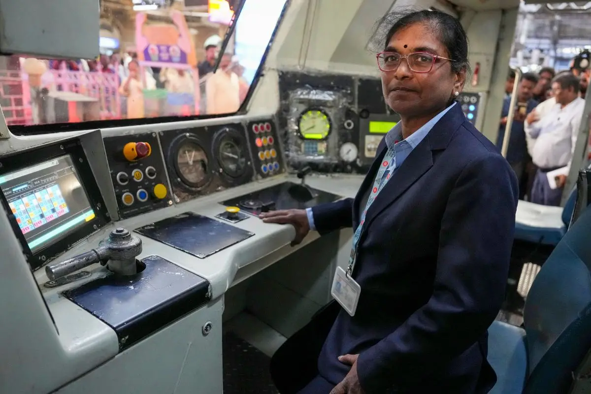 File Photo:  Asia's first woman locopilot Surekha Yadav poses for pictures after a media interaction, in Mumbai | PTI