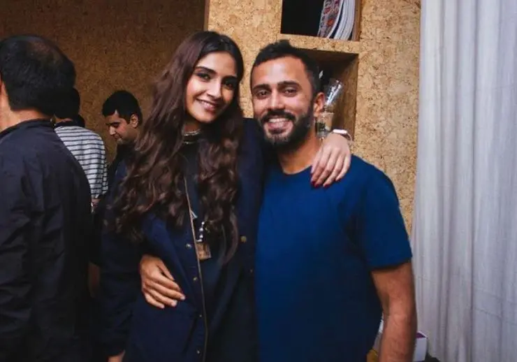 Sonam Kapoor and husband . Photo: Instagram/sonamkapoor