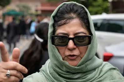 ‘Forced to stand at gunpoint’: Mehbooba Mufti blasts BJP over anthem row in Kashmir | VIDEO