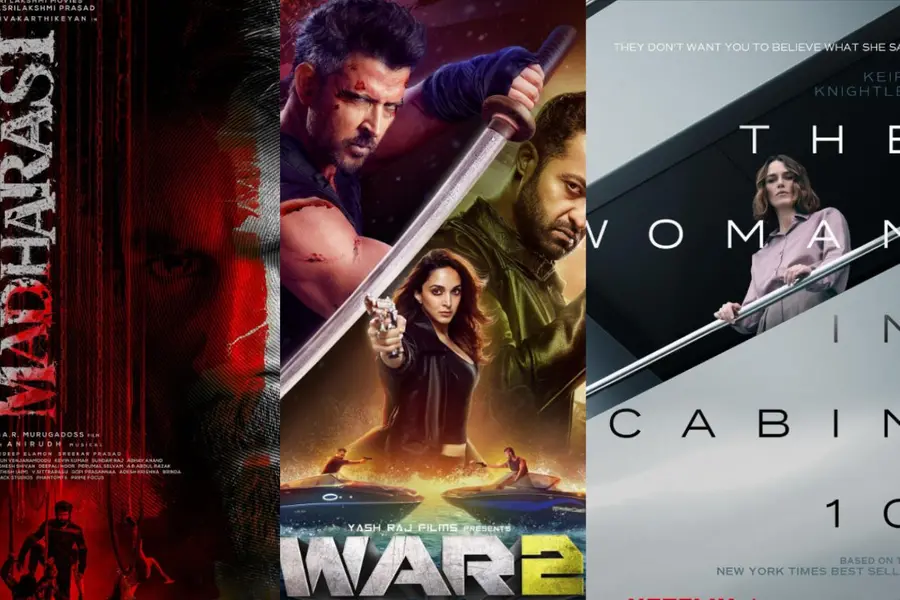 OTT releases this week: Madharasi, War 2, The Woman in Cabin 10, and more