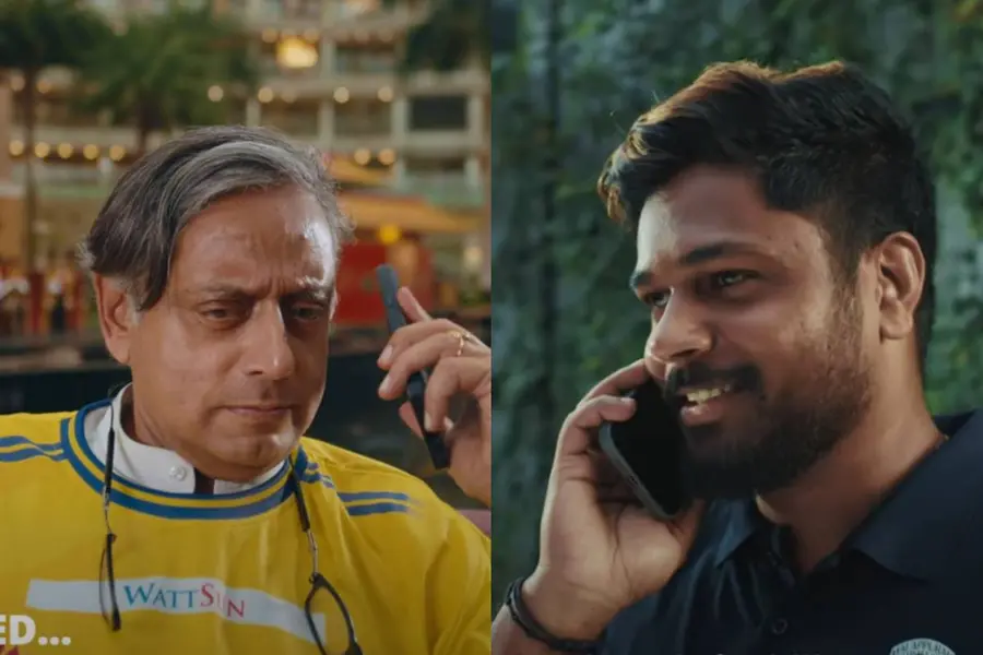 SHASHI THAROOR, SANJU SAMSON
