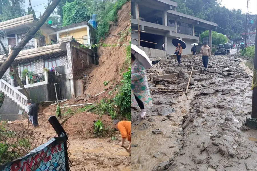 The damages due to rainfall in Darjeeling | Photo: Raju Bista MP