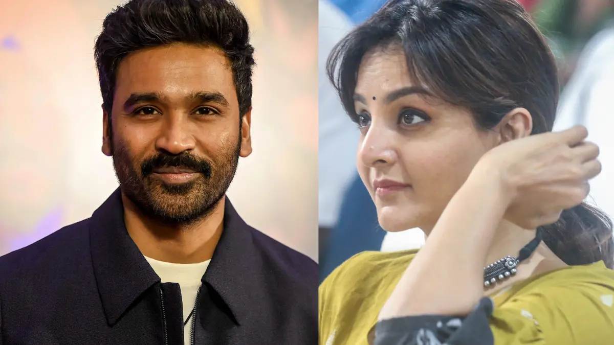 From (L) Dhanush, Manju Warrier | Photos: AFP/MBI
