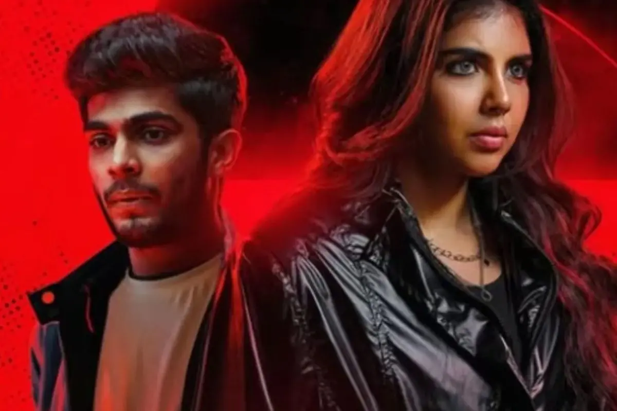 Actors Naslen and Kalyani Priyadarshan in a promotional poster for Lokah: Chapter 1 - Chandra, India's first female superhero film that has taken Mollywood by storm. Photo: X