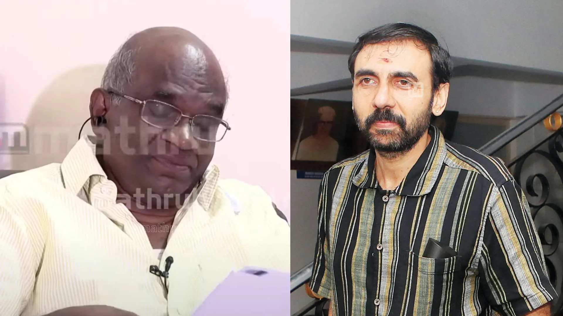 എൻ. വാസു, ഉണ്ണിക്കൃഷ്ണൻ പോറ്റി | Photo: Screengrab/ Mathrubhumi News